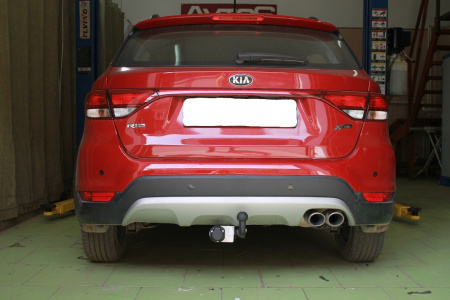 Фаркоп KI 35 для KIA Rio X-Line 2017-2020, Автос, нагрузка 1300/75 кг. БЕЗ подрезки бампера от магазина ФаркопРос